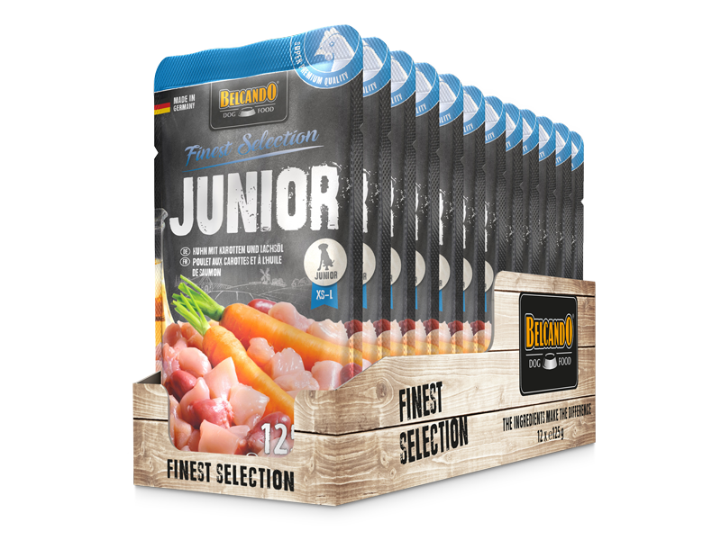 BELCANDO® Junior Huhn mit Karotten (12 x 125 g)